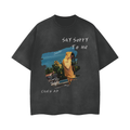Canis AP - Streetwear Unisex Washed Effect Vintage T-Shirt