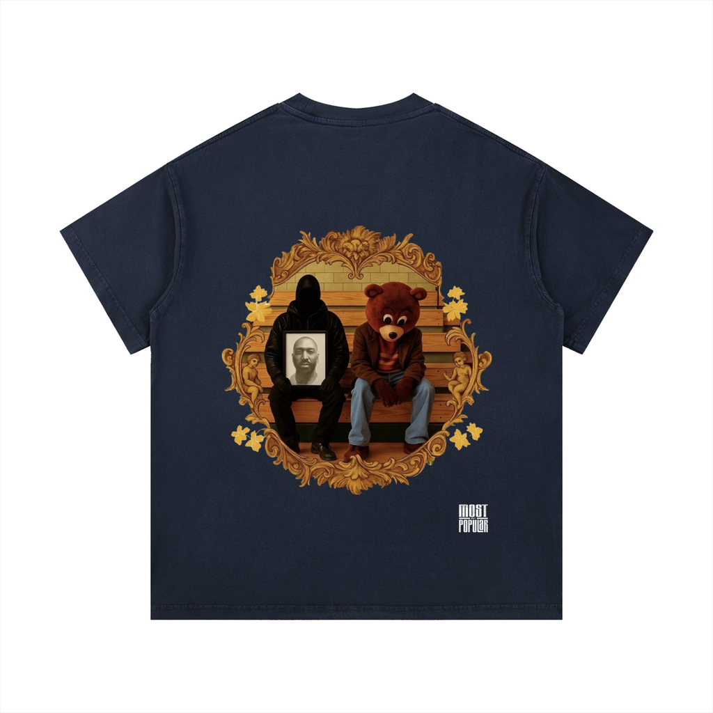 Kanye West - College Dropout x Vultures 2 - Vintage Wash Cotton T-Shirt