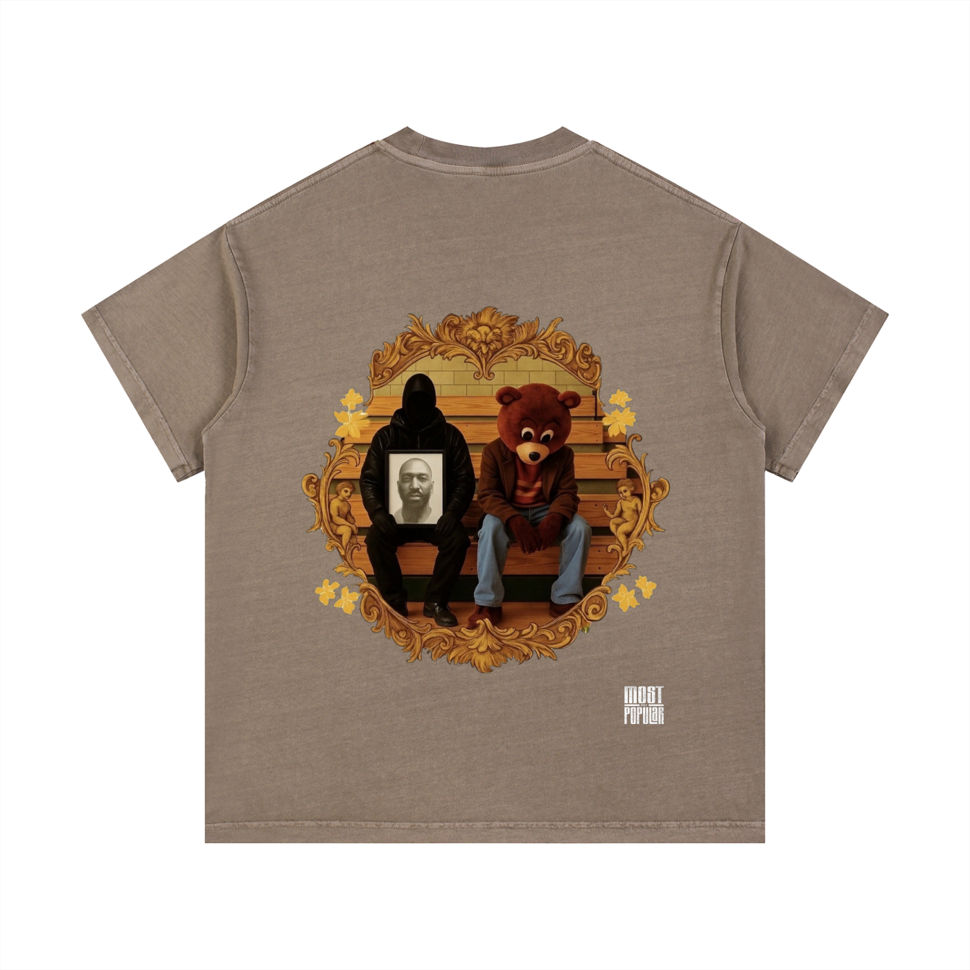 Kanye West - College Dropout x Vultures 2 - Vintage Wash Cotton T-Shirt