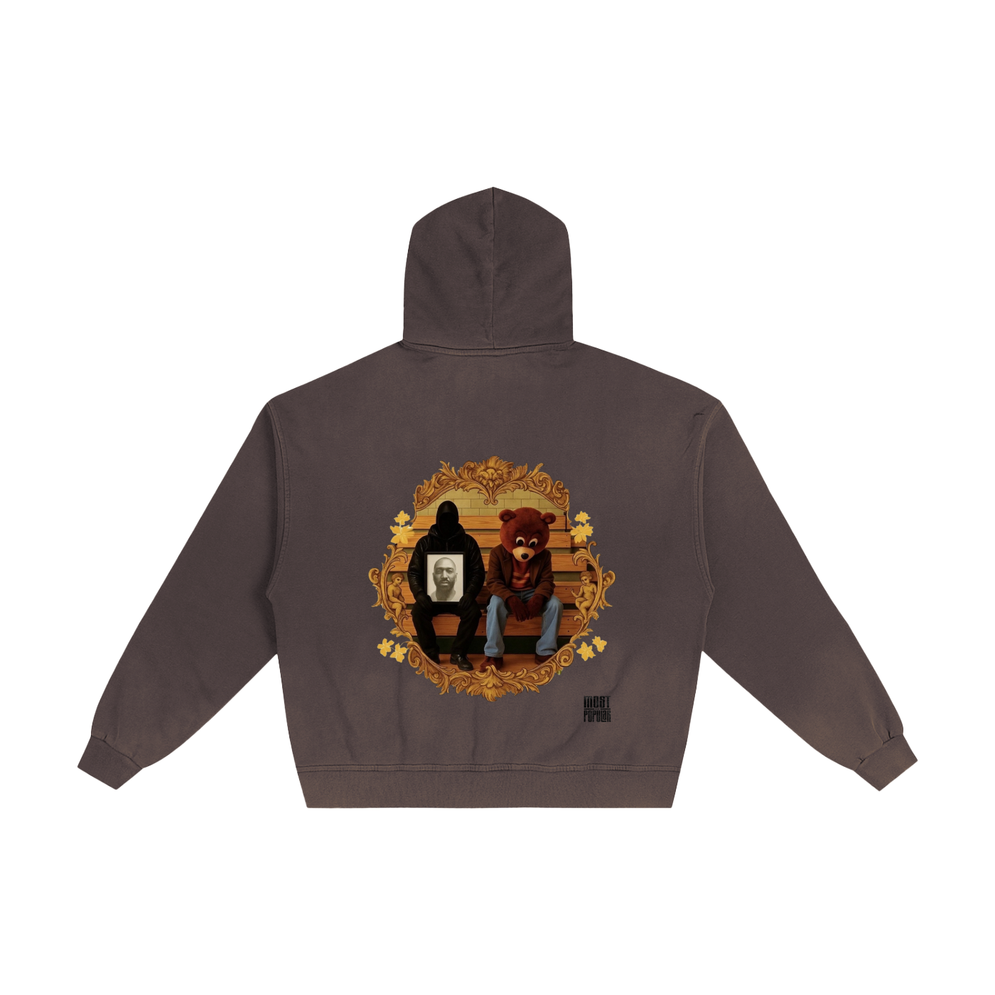 Kanye West - College Dropout x Vultures 2 - Hand Frayed Sunfaded Zip Hoodie