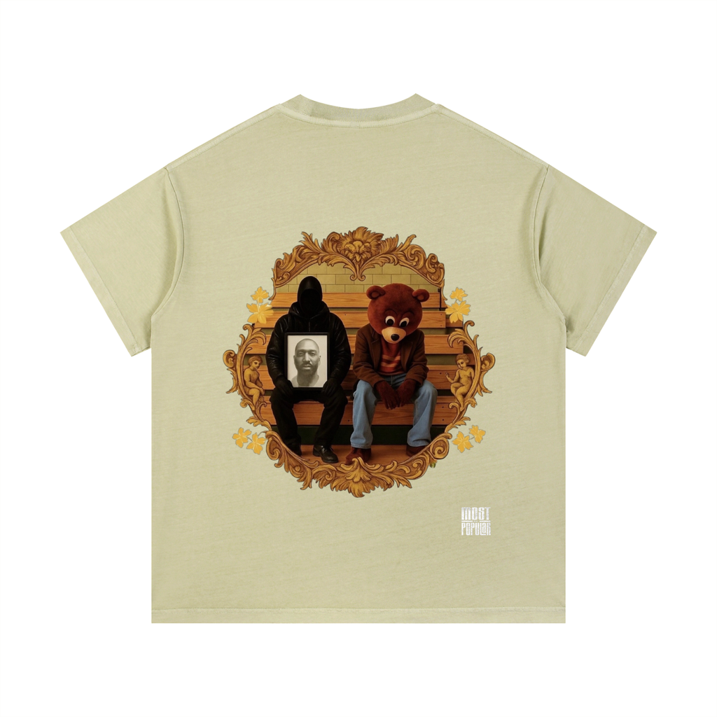 Kanye West - College Dropout x Vultures 2 - Vintage Wash Cotton T-Shirt