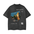 Canis AP - Streetwear Unisex Washed Effect Vintage T-Shirt