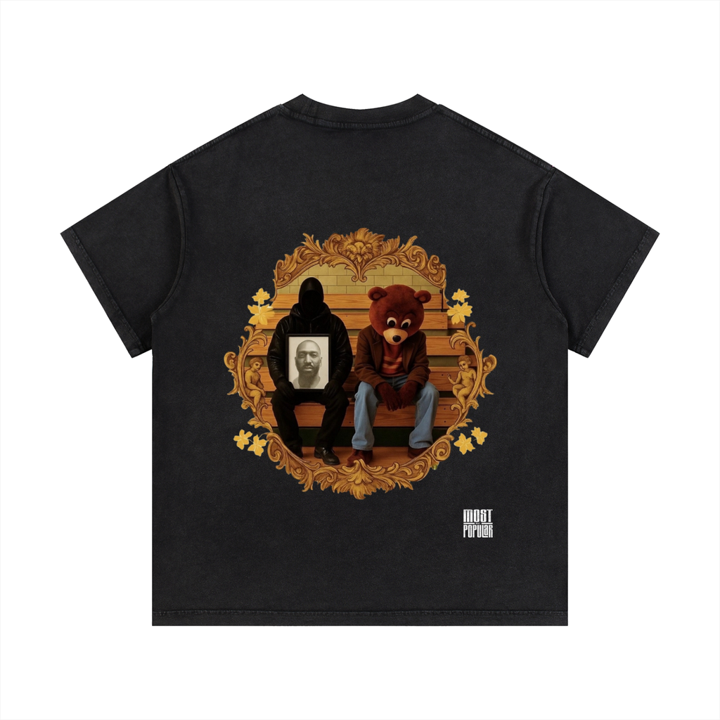 Kanye West - College Dropout x Vultures 2 - Vintage Wash Cotton T-Shirt