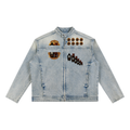 Kanye West - College Dropout x Vultures 2 - Vintage Wash Zip Denim Jacket