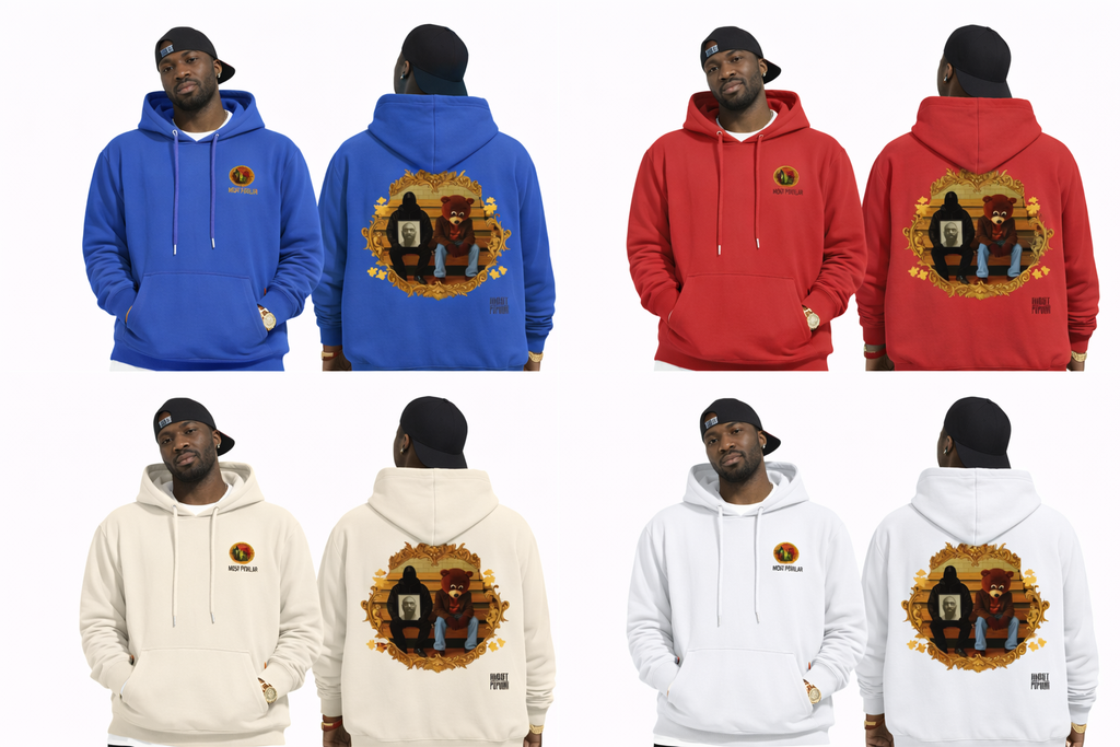 Kanye West - College Dropout x Vultures 2 - Basic Unisex Cotton Hoodie