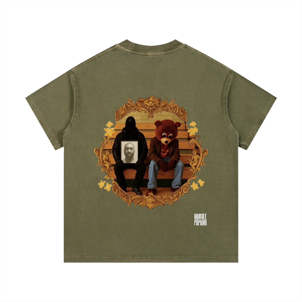 Kanye West - College Dropout x Vultures 2 - Vintage Wash Cotton T-Shirt