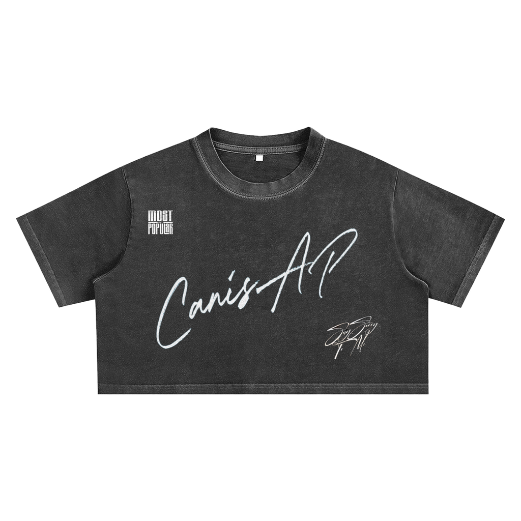 Canis AP - Womens Snow Washed Crop Top