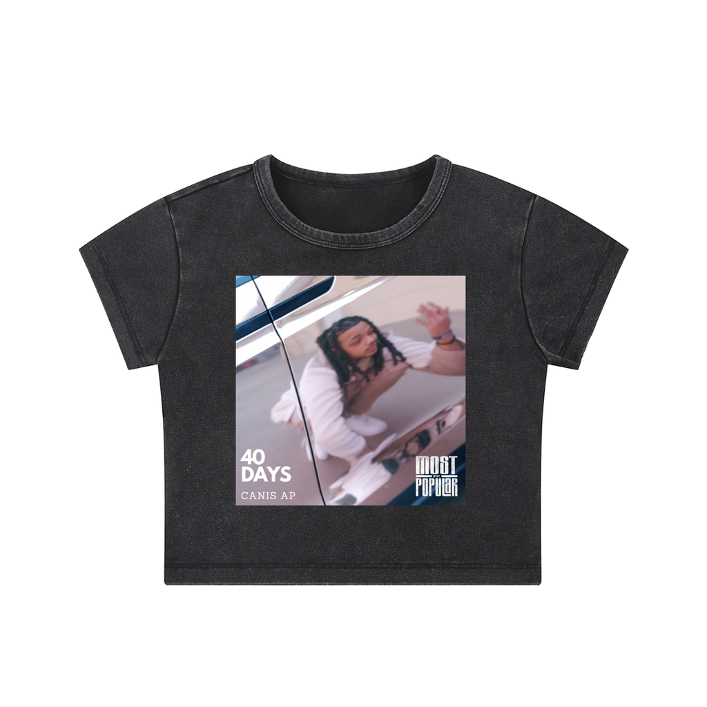 Canis AP - Snow Washed Crop Top