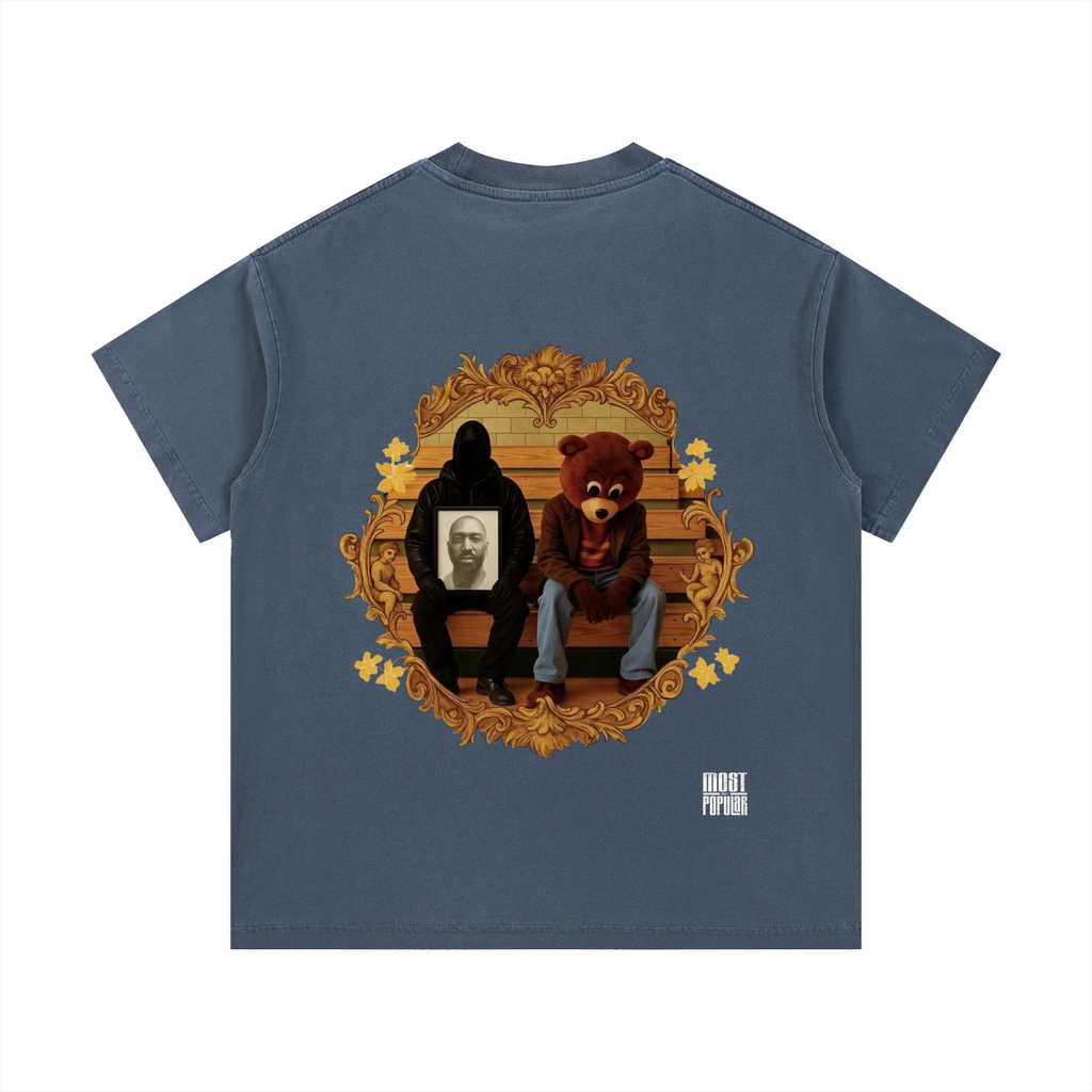 Kanye West - College Dropout x Vultures 2 - Vintage Wash Cotton T-Shirt