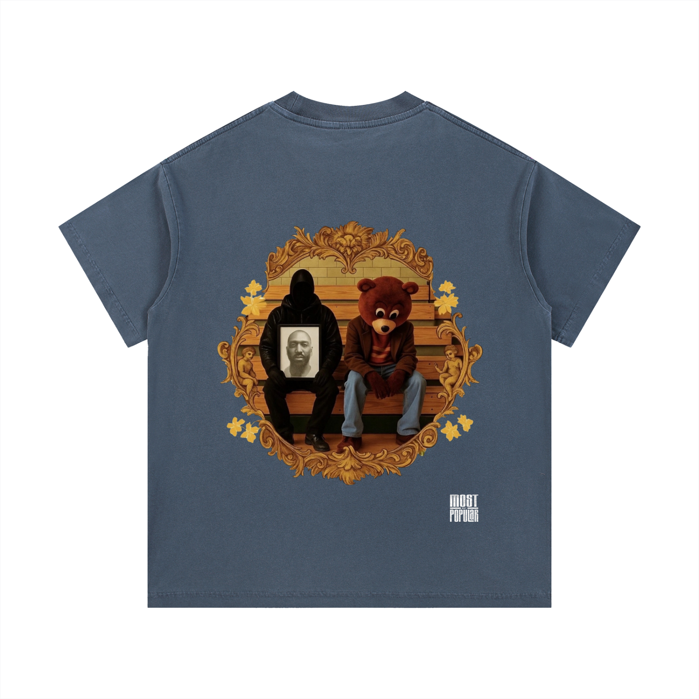Kanye West - College Dropout x Vultures 2 - Vintage Wash Cotton T-Shirt