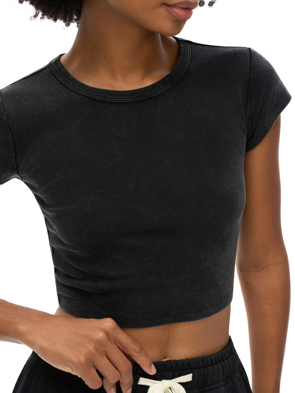Canis AP - Snow Washed Crop Top