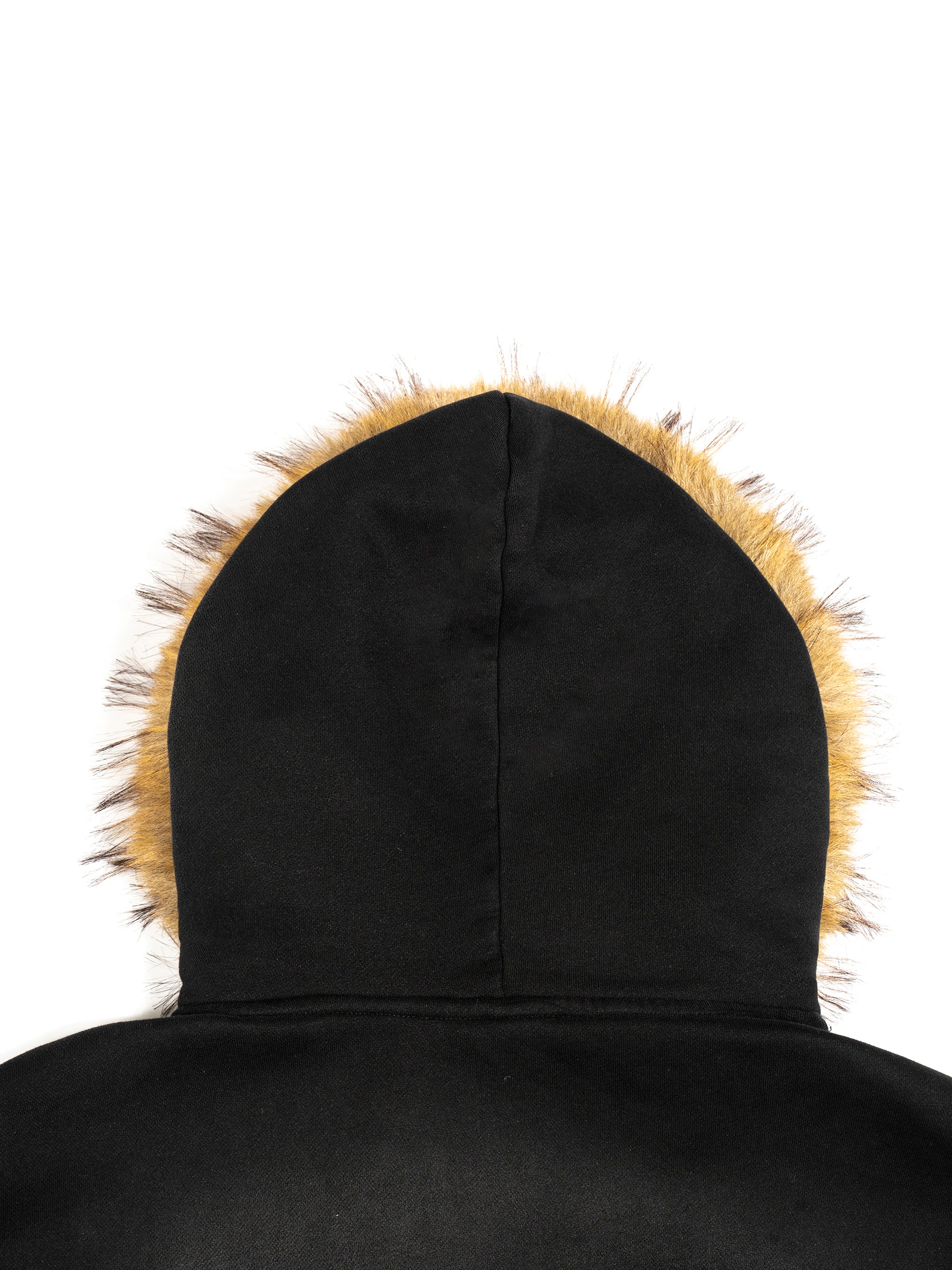 Kanye West - College Dropout x Vultures 2 - Sun Fade Detachable Fur Hoodie