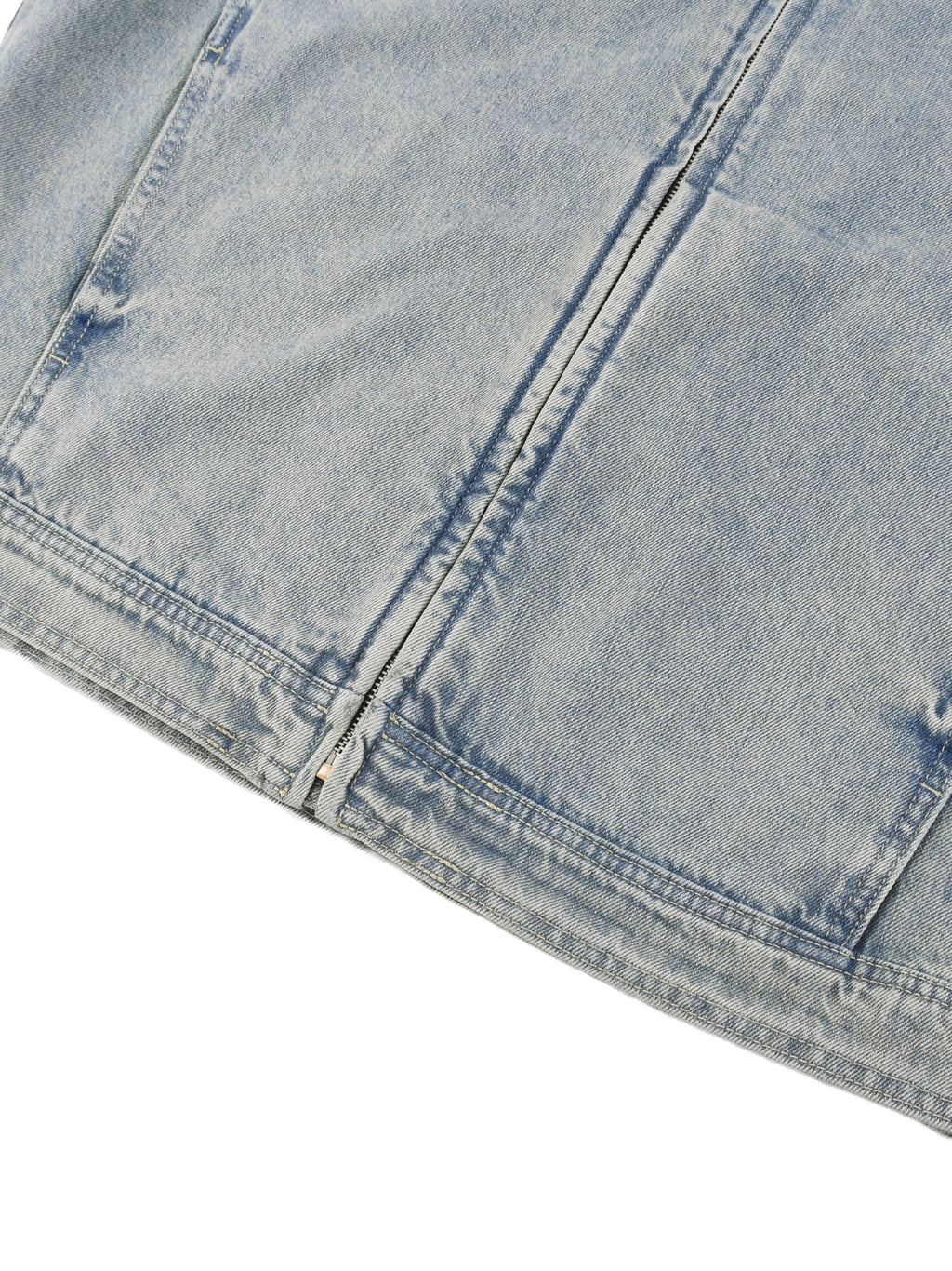 Kanye West - College Dropout x Vultures 2 - Vintage Wash Zip Denim Jacket