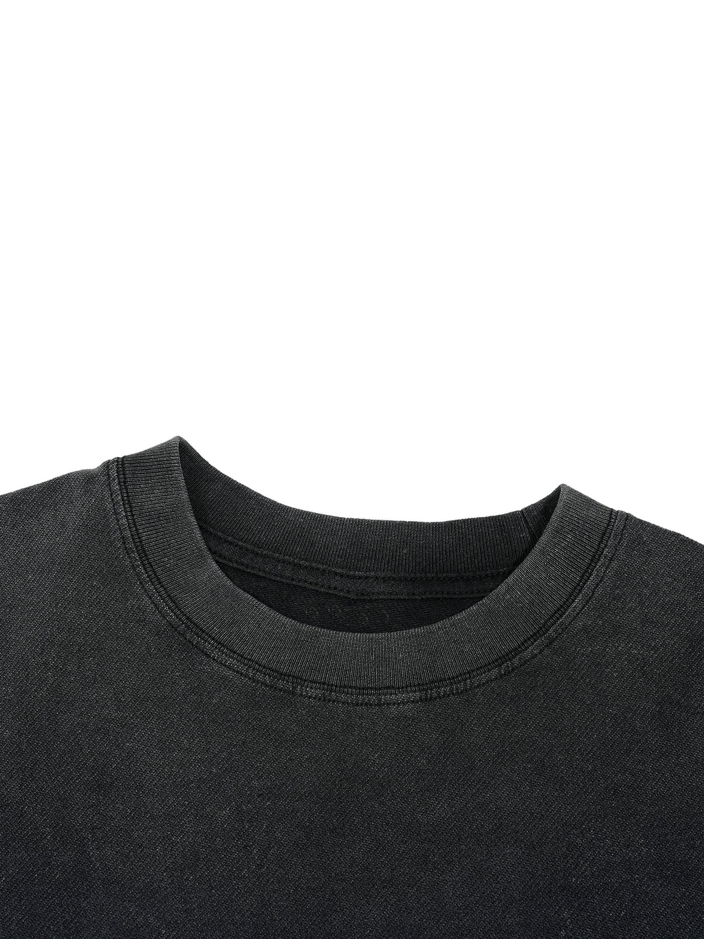 Kanye West - College Dropout x Vultures 2 - Vintage Wash Boxy Distressed Hem T-Shirt Black